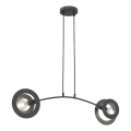 Hanglamp aan een koord EUFORIA 2xE27/15W/230V zwart