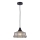 Hanglamp aan een koord FACTORY 1xE27/11W/230V beige/zwart