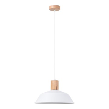 Hanglamp aan een koord FANO 1xE27/15W/230V diameter 34 cm wit