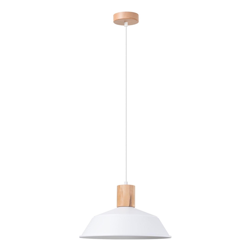 Hanglamp aan een koord FANO 1xE27/15W/230V diameter 34 cm wit