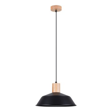 Hanglamp aan een koord FANO 1xE27/15W/230V diameter 34 cm zwart