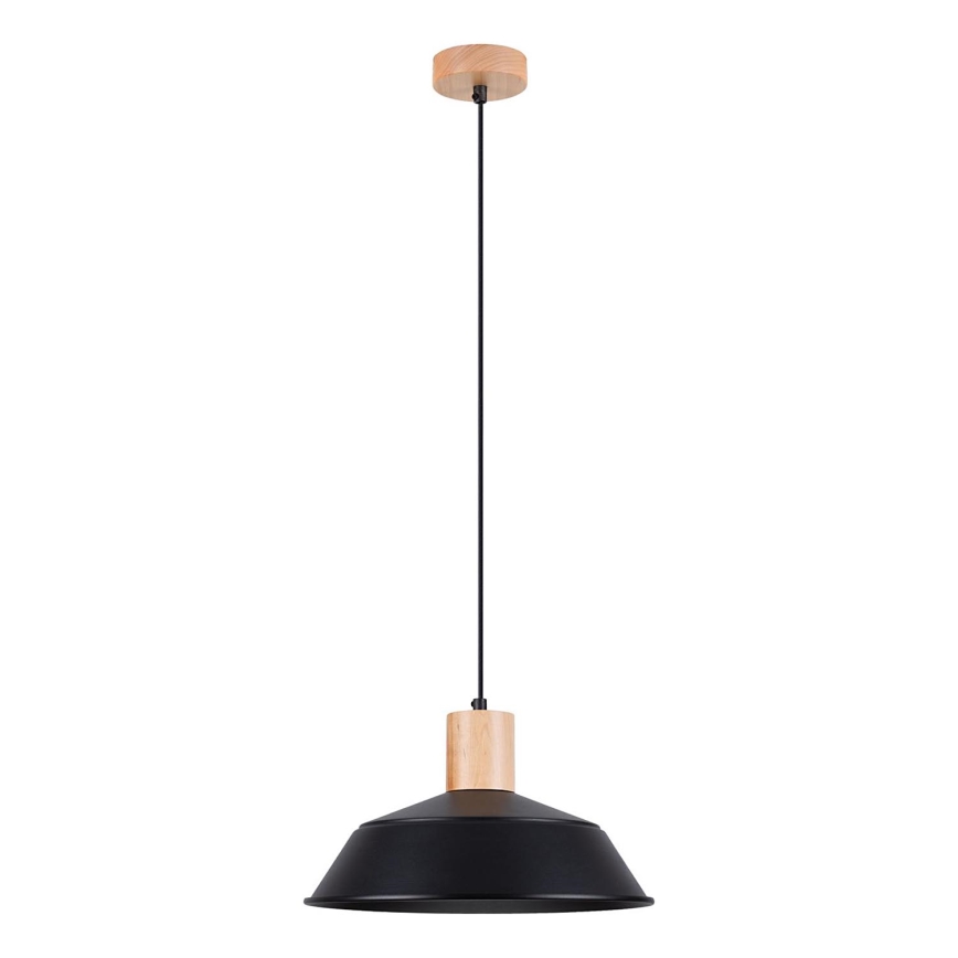 Hanglamp aan een koord FANO 1xE27/15W/230V diameter 34 cm zwart