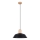 Hanglamp aan een koord FANO 1xE27/15W/230V diameter 34 cm zwart