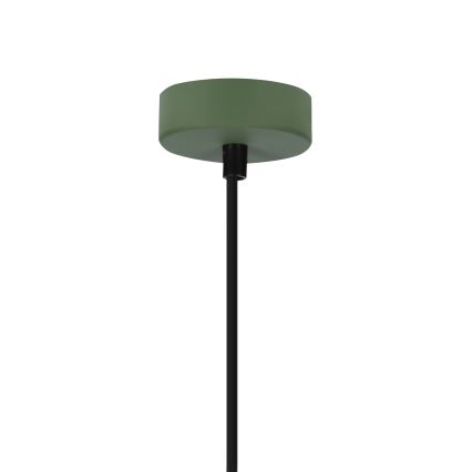 Hanglamp aan een koord FARO 1xE27/40W/230V groen/beuken