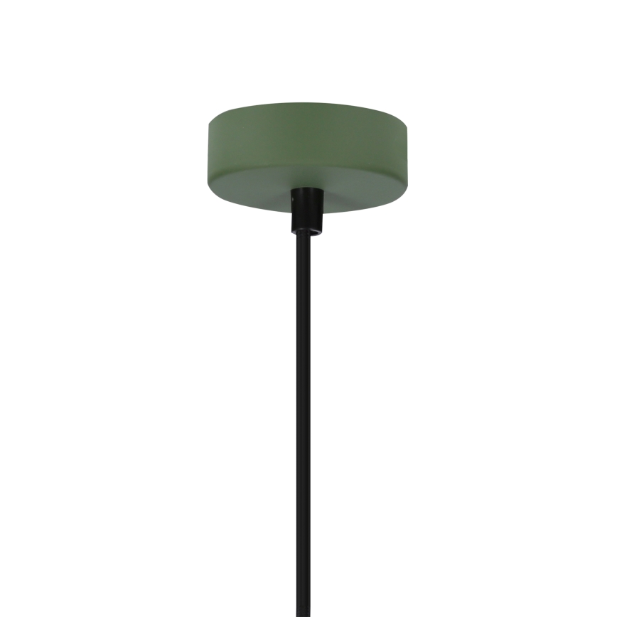 Hanglamp aan een koord FARO 1xE27/40W/230V groen/beuken