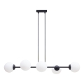 Hanglamp aan een koord FIRA 5xE27/60W/230V zwart