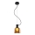 Hanglamp aan een koord FIRE 1xE27/9W/230V bruin/zwart