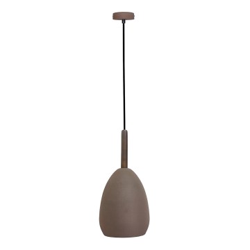 Hanglamp aan een koord FLEN 1xE27/40W/230V diameter 16 cm bruin