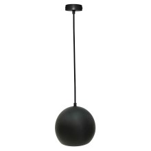 Hanglamp aan een koord FLEN 1xE27/40W/230V diameter 20 cm zwart