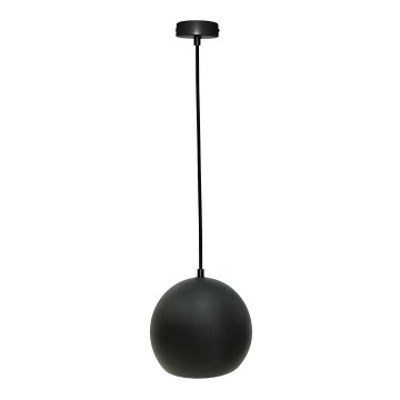 Hanglamp aan een koord FLEN 1xE27/40W/230V diameter 20 cm zwart