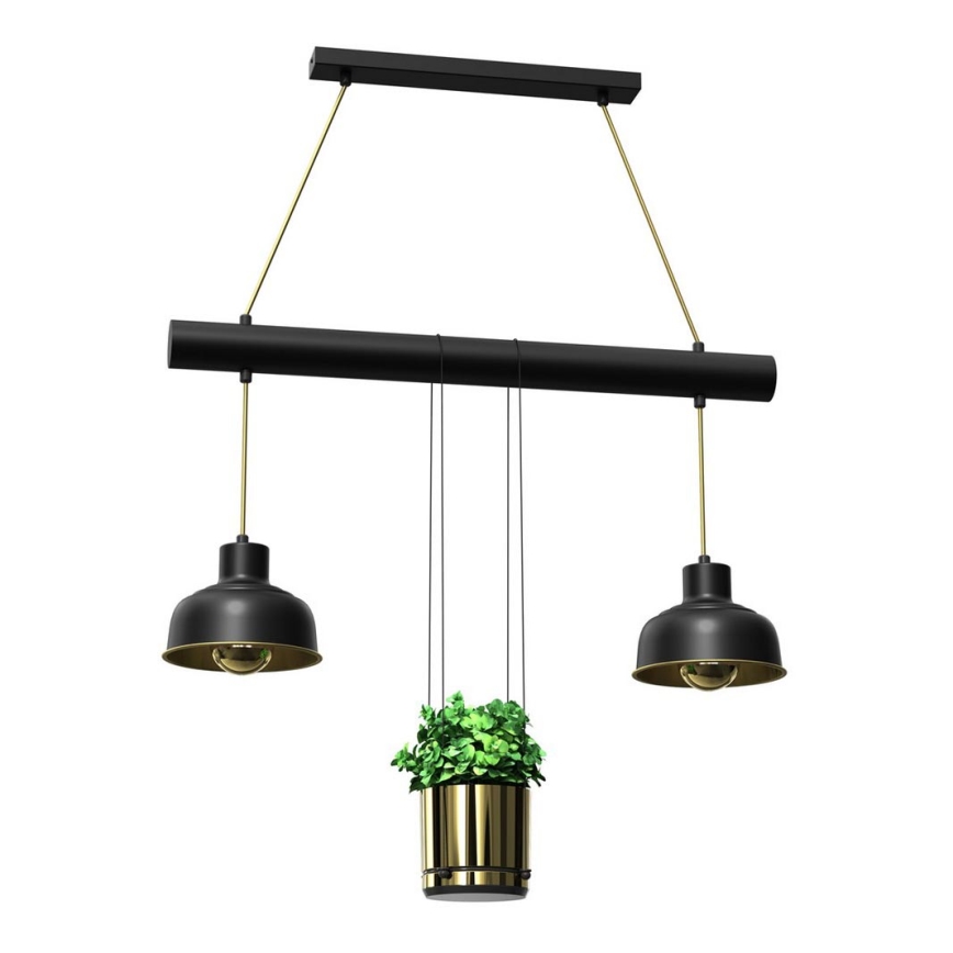 Hanglamp aan een koord FLORA 2xE27/60W/230V