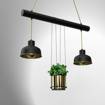 Hanglamp aan een koord FLORA 2xE27/60W/230V