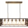 Hanglamp aan een koord FRAME 6xE27/60W/230V zwart/goud