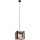 Hanglamp aan een koord FRIDA 1xE27/60W/230V zwart/bruin beuken