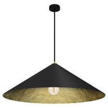 Hanglamp aan een koord FUJI 1xE27/60W/230V diameter 70 cm zwart/goud