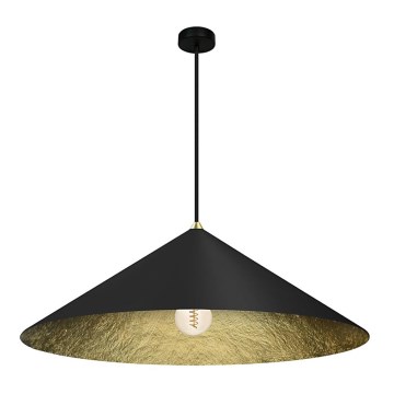 Hanglamp aan een koord FUJI 1xE27/60W/230V diameter 70 cm zwart/goud