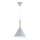 Hanglamp aan een koord FUKS 1xE27/15W/230V grijs/beige