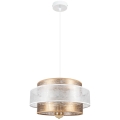 Hanglamp aan een koord GABI 1xE27/60W/230V gouden/wit diameter 40 cm