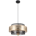 Hanglamp aan een koord GABI 1xE27/60W/230V gouden/zwart diameter 40 cm