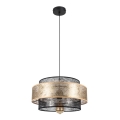 Hanglamp aan een koord GABI 1xE27/60W/230V gouden/zwart diameter 40 cm