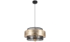 Hanglamp aan een koord GABI 1xE27/60W/230V gouden/zwart diameter 40 cm
