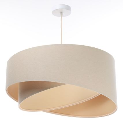 Hanglamp aan een koord GALAXY 1xE27/60W/230V beige