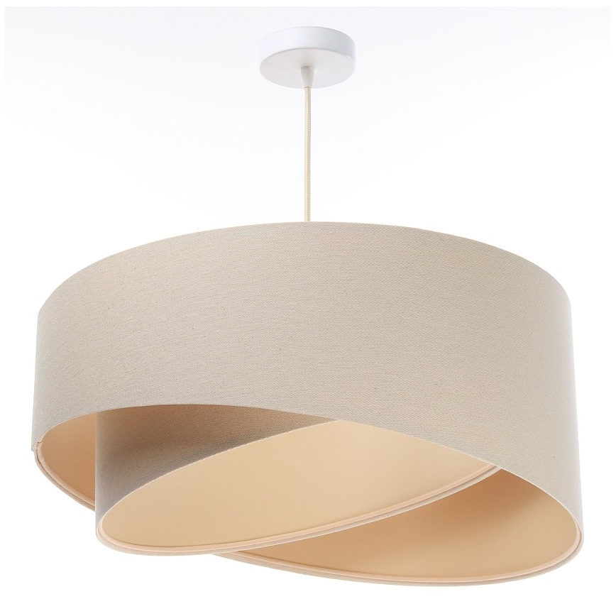 Hanglamp aan een koord GALAXY 1xE27/60W/230V beige