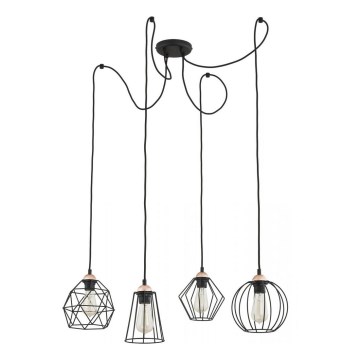 Hanglamp aan een koord GALAXY 4xE27/60W/230V spin