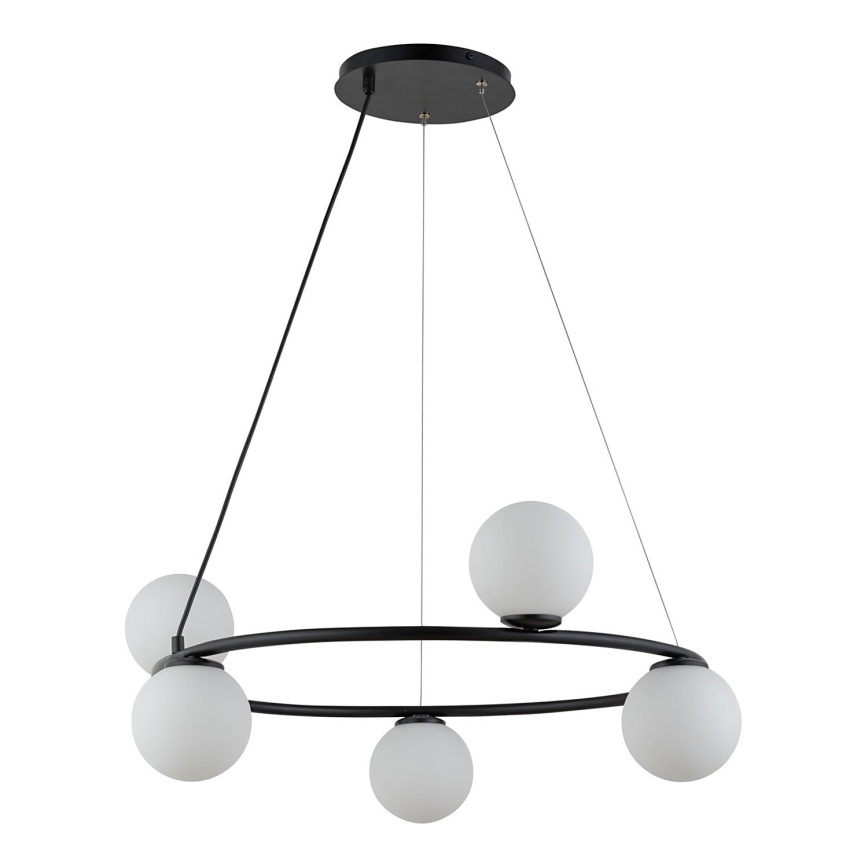 Hanglamp aan een koord GAMA 5xG9/12W/230V zwart