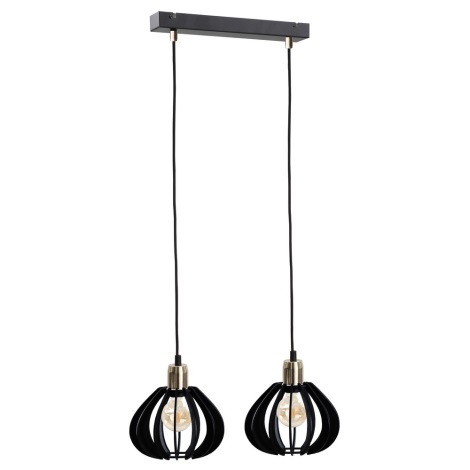 Hanglamp aan een koord GEM 2xE27/60W/230V