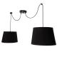 Hanglamp aan een koord GILLO 2xE27/40W/230V zwart