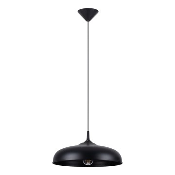 Hanglamp aan een koord GINA 1xE27/15W/230V diameter 38 cm zwart