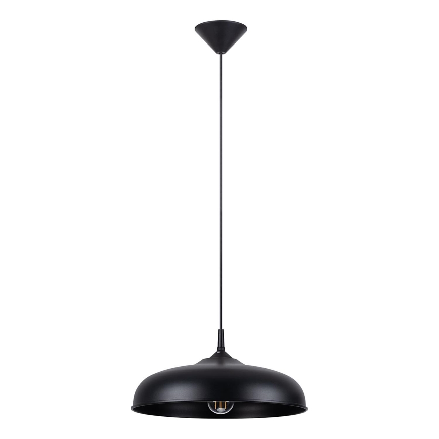 Hanglamp aan een koord GINA 1xE27/15W/230V diameter 38 cm zwart