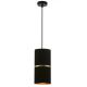 Hanglamp aan een koord GINA 1xE27/60W/230V zwart