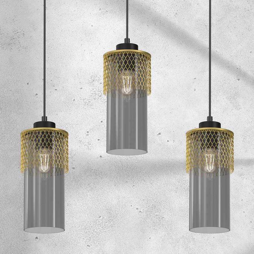 Hanglamp aan een koord GLAM 3xE27/60W/230V