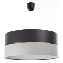 Hanglamp aan een koord GLAM HOME 1xE27/60W/230V d. 40 cm zwart/grijs