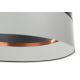 Hanglamp aan een koord GLAM HOME 1xE27/60W/230V d. 40 cm zwart/grijs