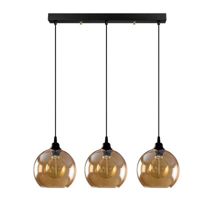 Hanglamp aan een koord GOLD 3xE27/40W/230V