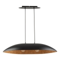 Hanglamp aan een koord GONDOLA 2xE27/60W/230V zwart/koper