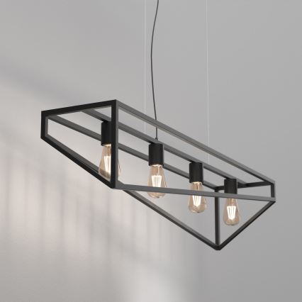 Hanglamp aan een koord GOTE 4xE27/60W/230V