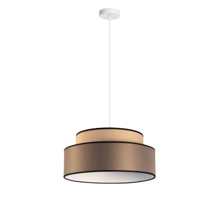 Hanglamp aan een koord GRACE 1xE27/60W/230V beige/bruin