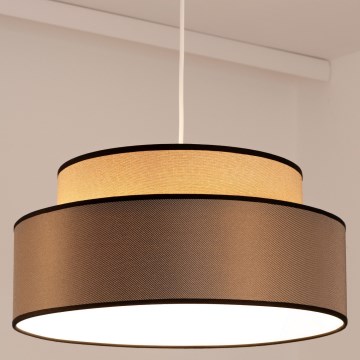 Hanglamp aan een koord GRACE 1xE27/60W/230V diameter 40 cm beige/bruin