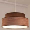 Hanglamp aan een koord GRACE 1xE27/60W/230V diameter 40 cm bruin/beige