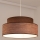 Hanglamp aan een koord GRACE 1xE27/60W/230V diameter 40 cm bruin/beige