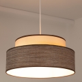 Hanglamp aan een koord GRACE 1xE27/60W/230V diameter 40 cm crème/bruin