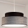 Hanglamp aan een koord GRACE 1xE27/60W/230V diameter 40 cm zwart/grijs
