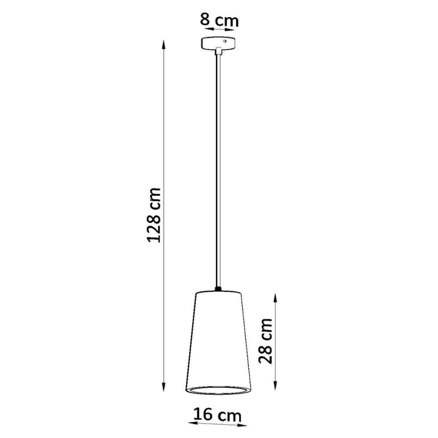 Hanglamp aan een koord GULCAN 1xE27/60W/230V