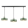 Hanglamp aan een koord HAKI 3xE27/60W/230V groen/zwart/glanzend chroom