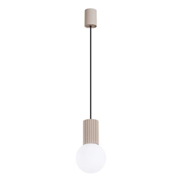 Hanglamp aan een koord HALO 1xG9/8W/230V diameter 12 cm beige