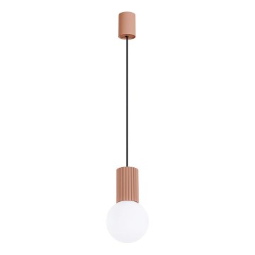 Hanglamp aan een koord HALO 1xG9/8W/230V diameter 12 cm bruin